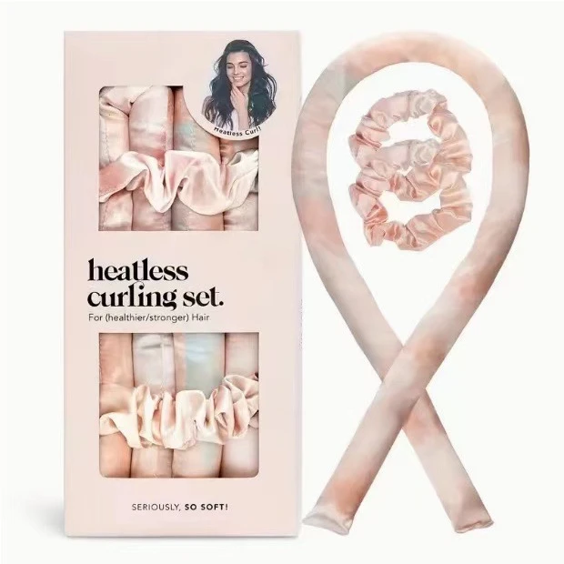 扎染Kitsch盒装懒人卷发器神器无热大波浪美发器冲棉卷发棒