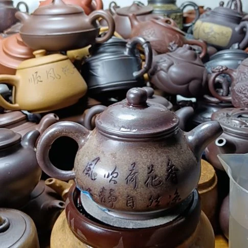 茶壶紫砂宜兴原矿沉香泥柴烧手工360CC宗紫砂壶