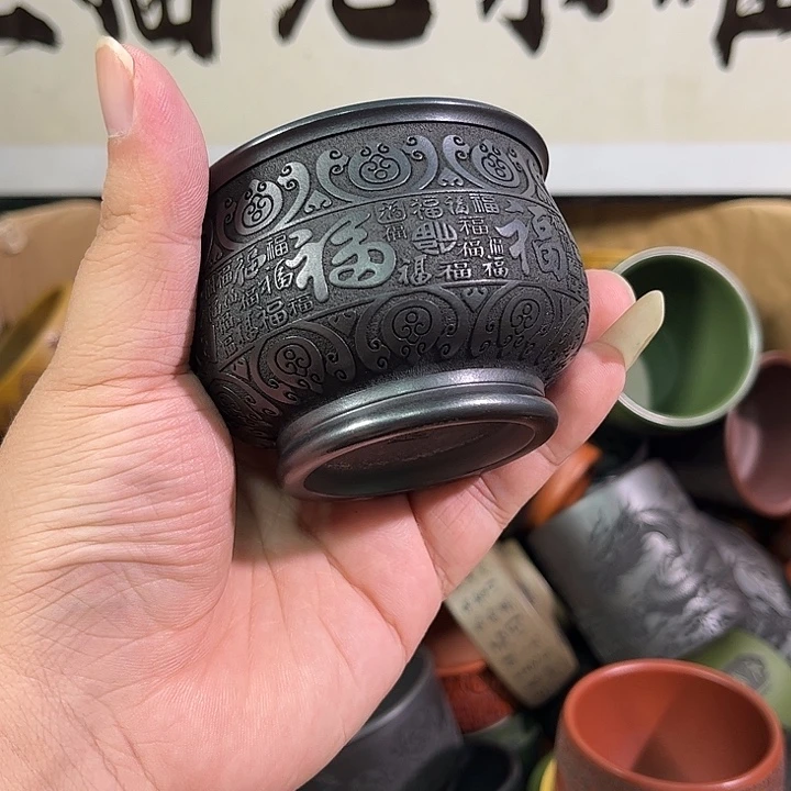 茶杯紫砂全手工紫砂主人杯