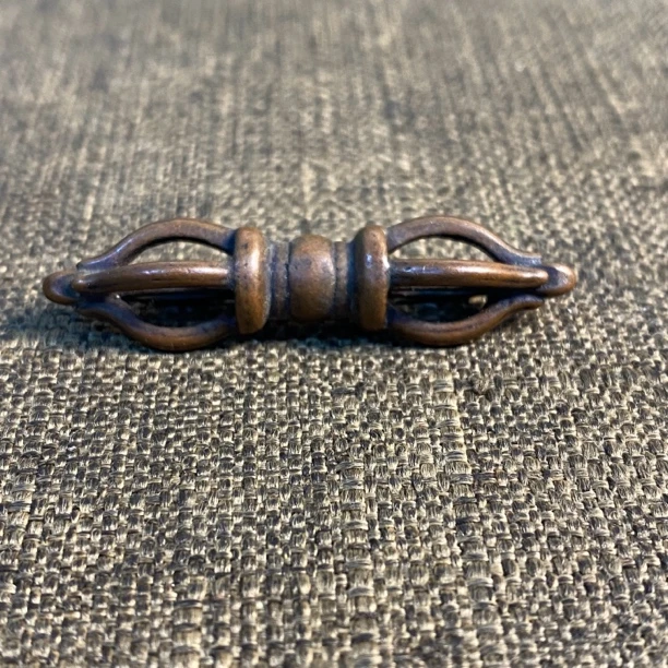 紫立马铜金刚杵随身小挂件