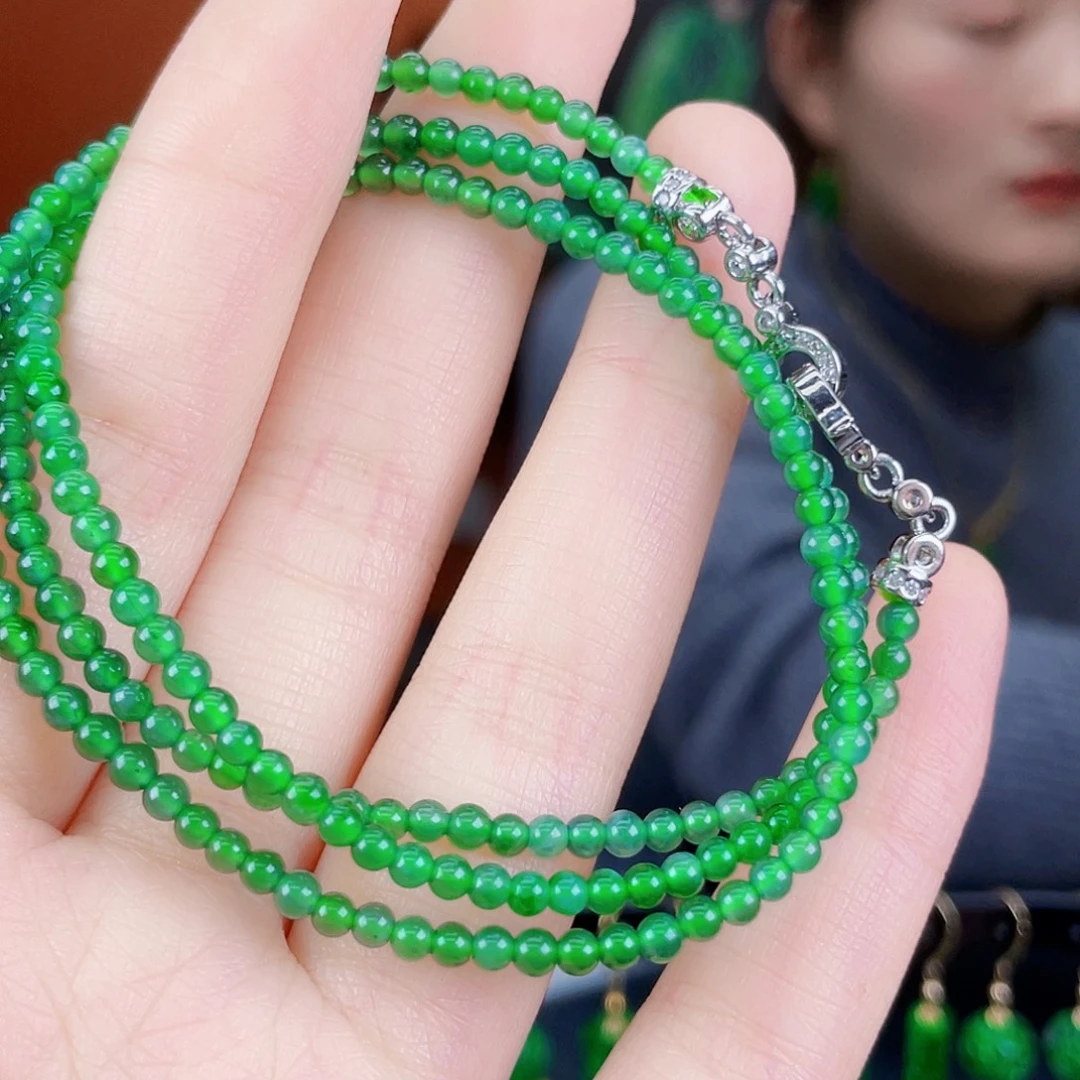 翡翠未镶嵌耳饰饰品