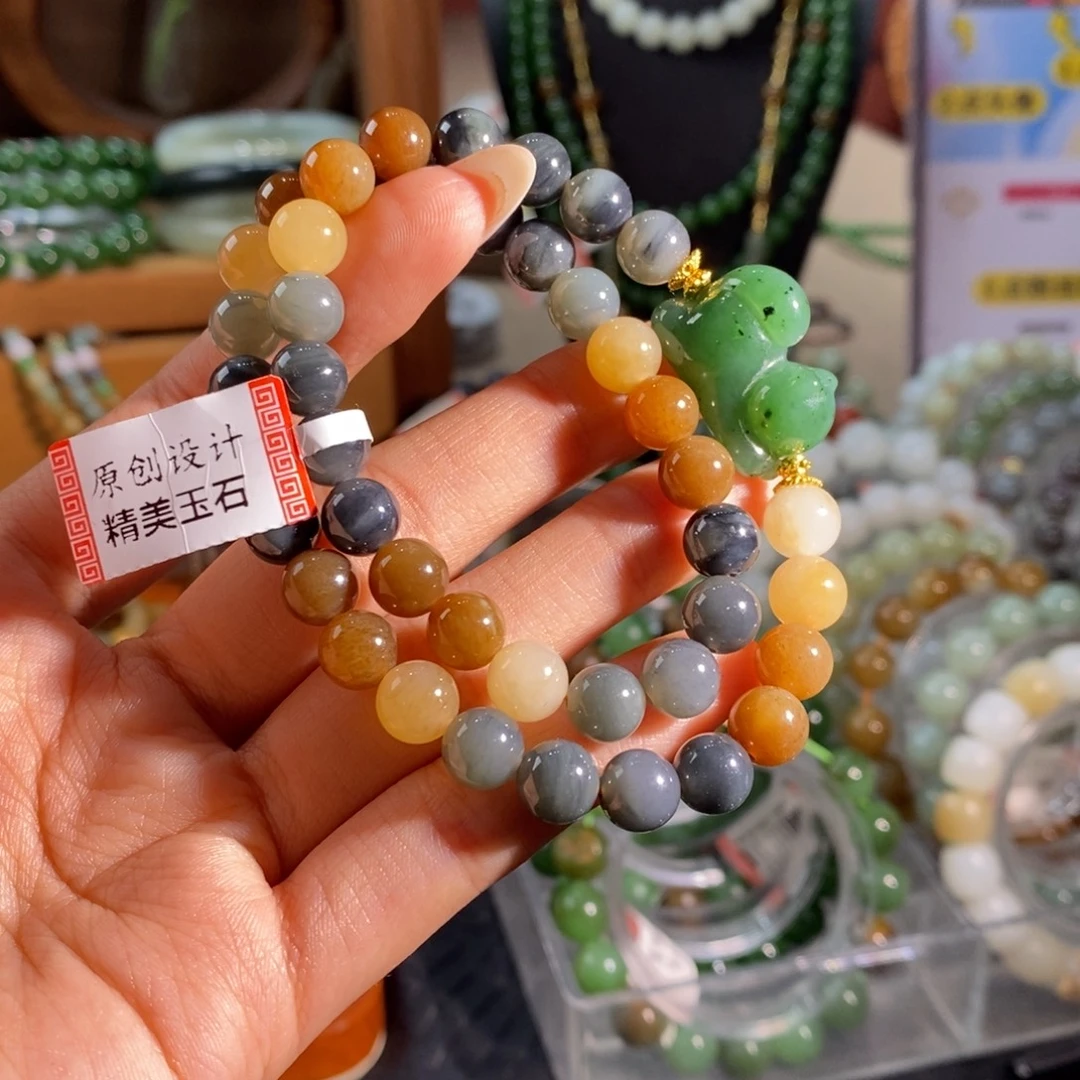 和田玉未镶嵌手链