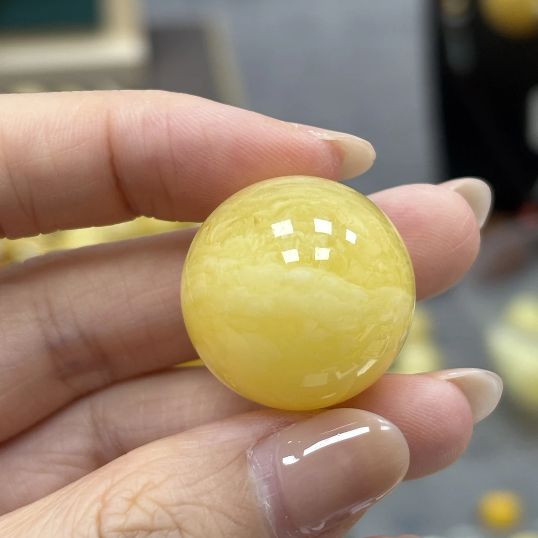 23.0mm 小妖珠宝天然原矿琥珀蜜蜡