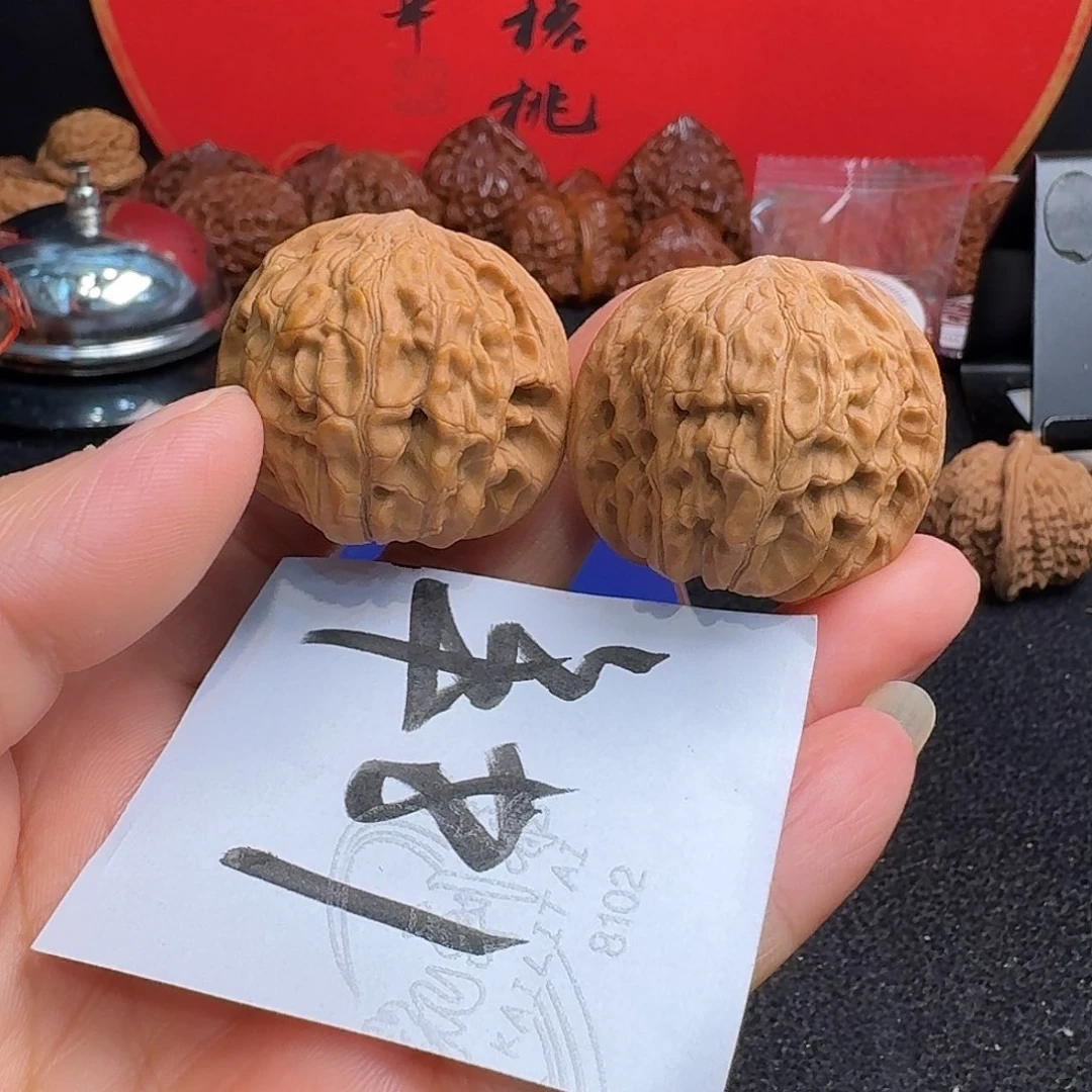 文玩核桃把件磨盘37