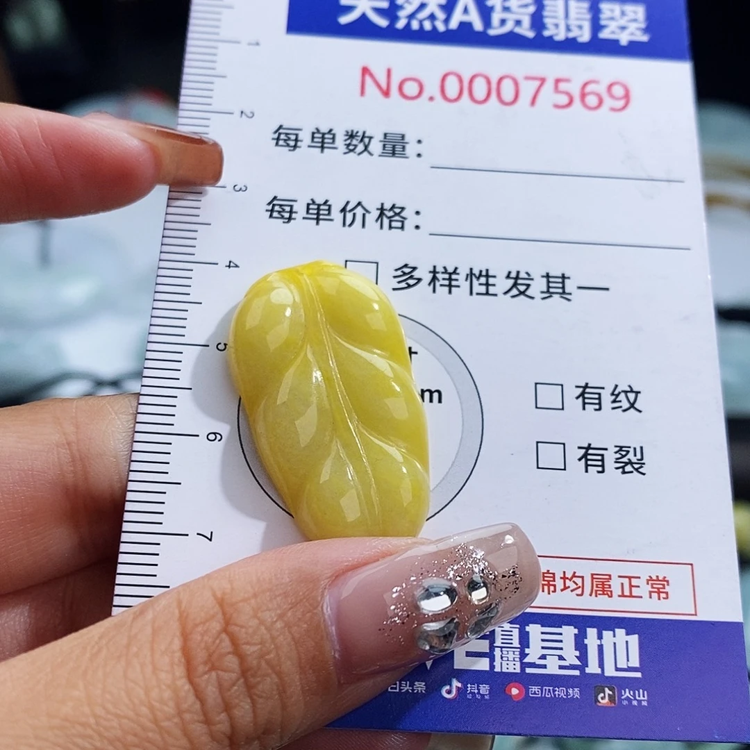 翡翠未镶嵌颈饰7569