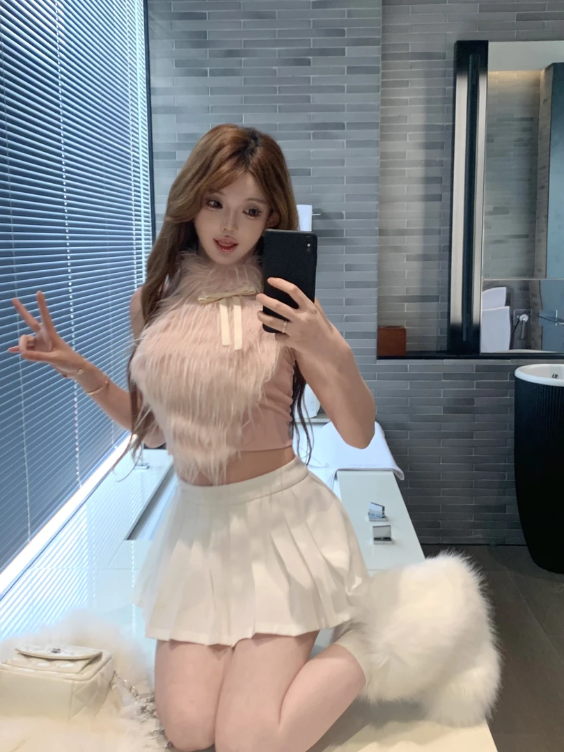 Yucii 经典BI入款！防走光A字百褶裙 学院风半身裙 纯色mini短裙