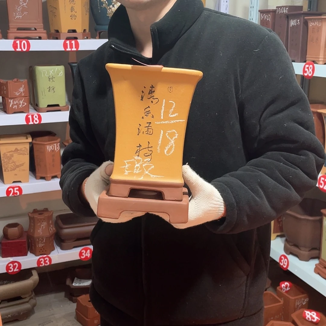 紫砂天心紫砂手工花盆