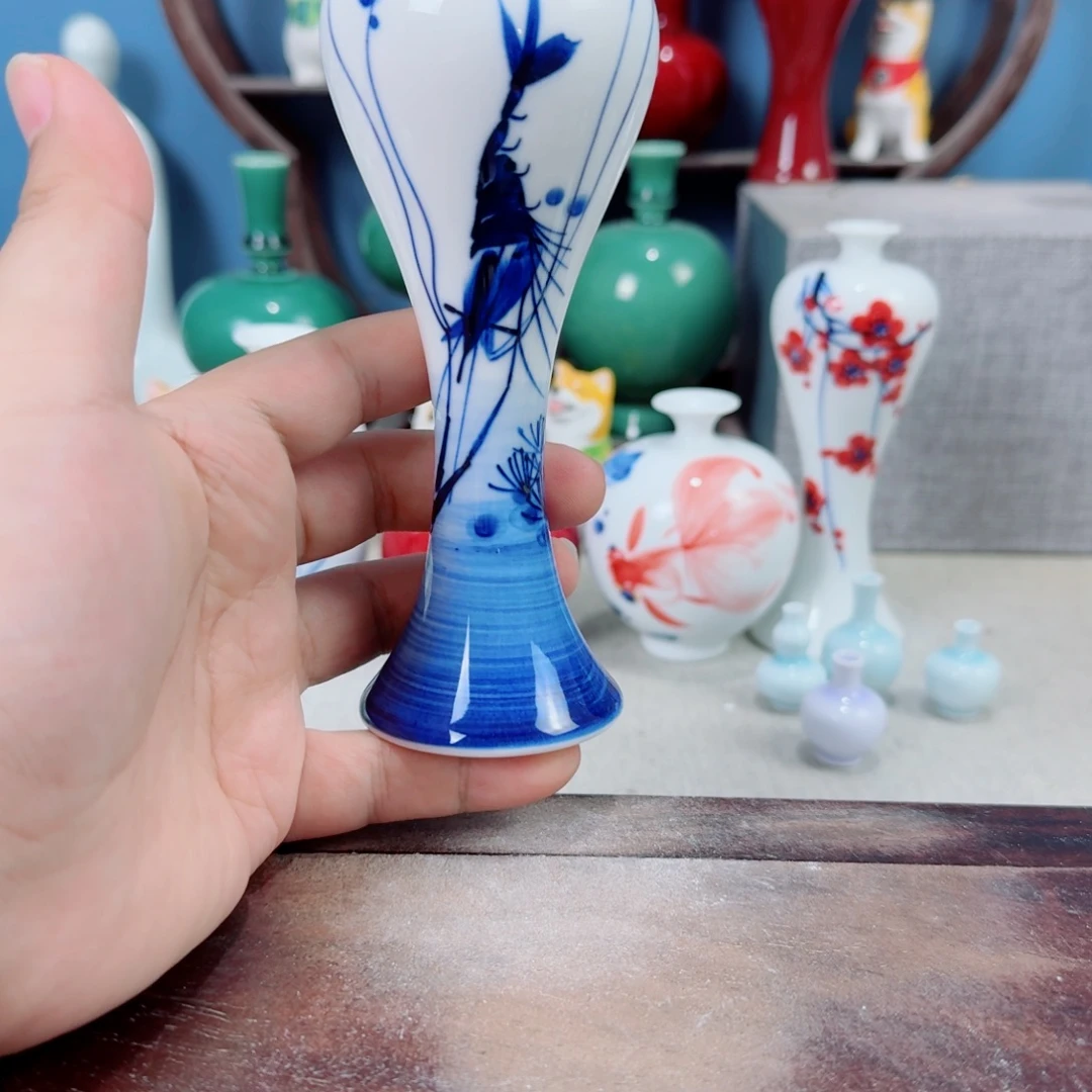 陶瓷手工小花器摆件
