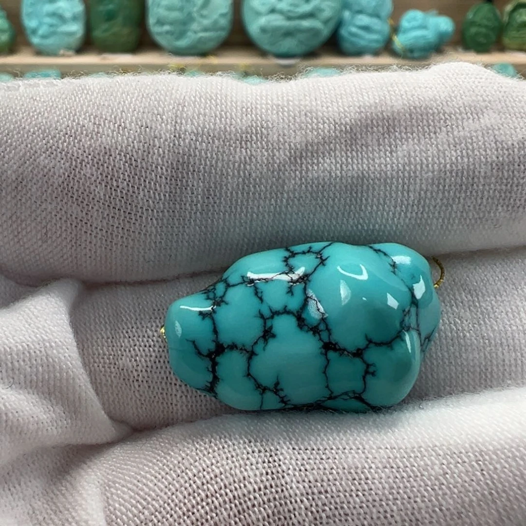 未镶嵌绿松石随形15.3mm