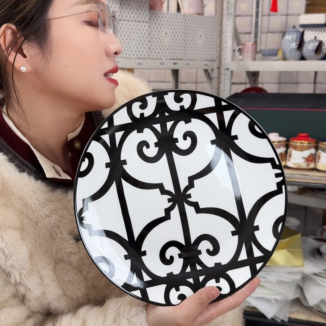 骨瓷高骨10.5英寸平盘27cm一个外贸骨瓷瑕疵品不忒不还