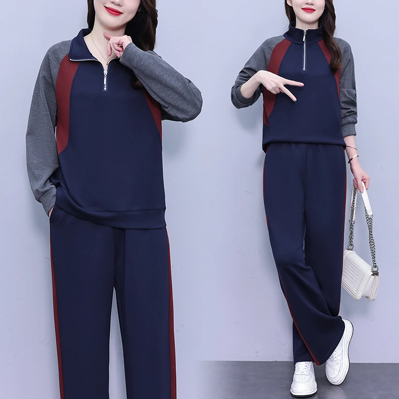 时尚洋气休闲运动套装2025秋季新款时髦减龄显瘦卫衣长袖两件套