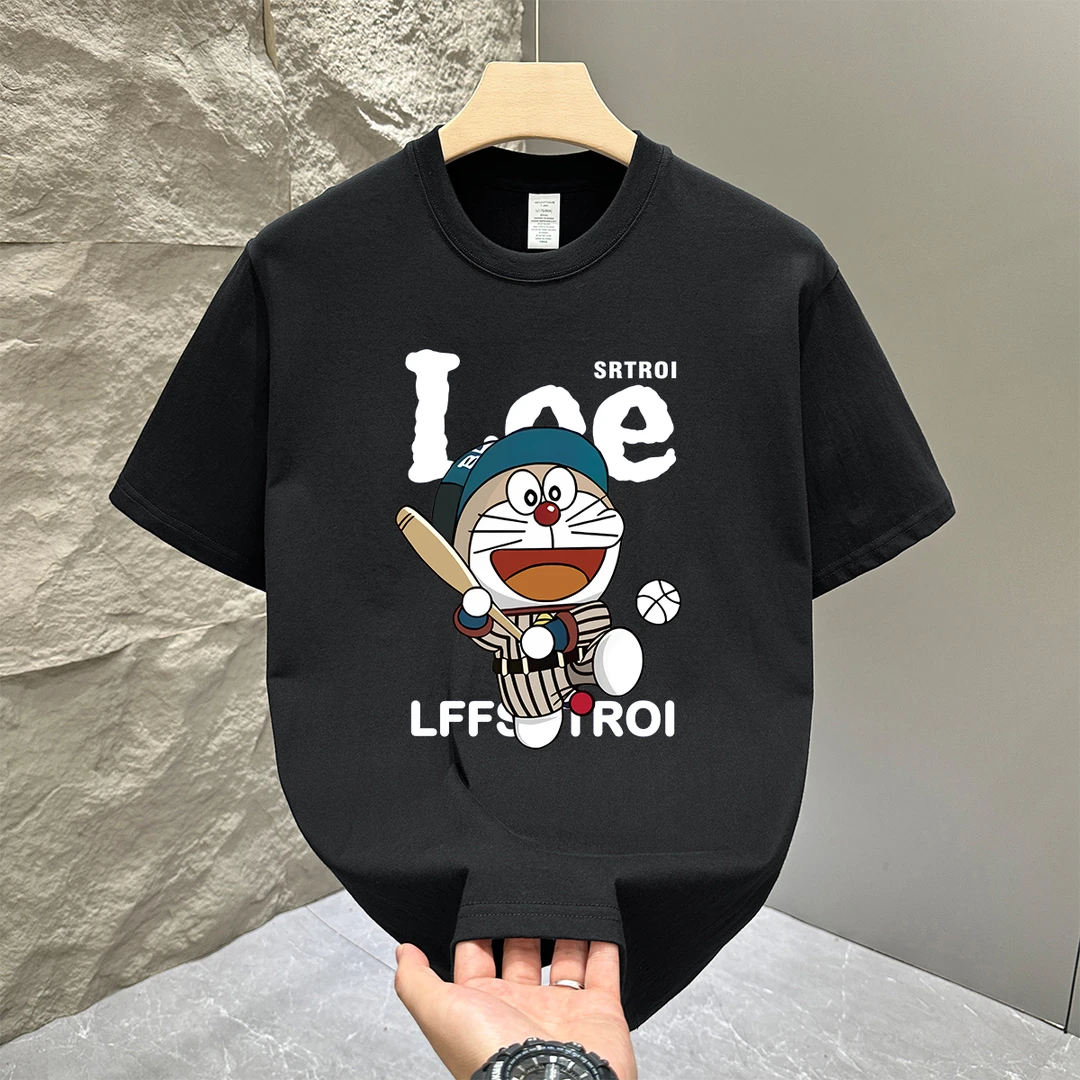 夏季2025新款美式潮牌短袖T恤男款休闲百搭时尚男士纯棉上衣半袖