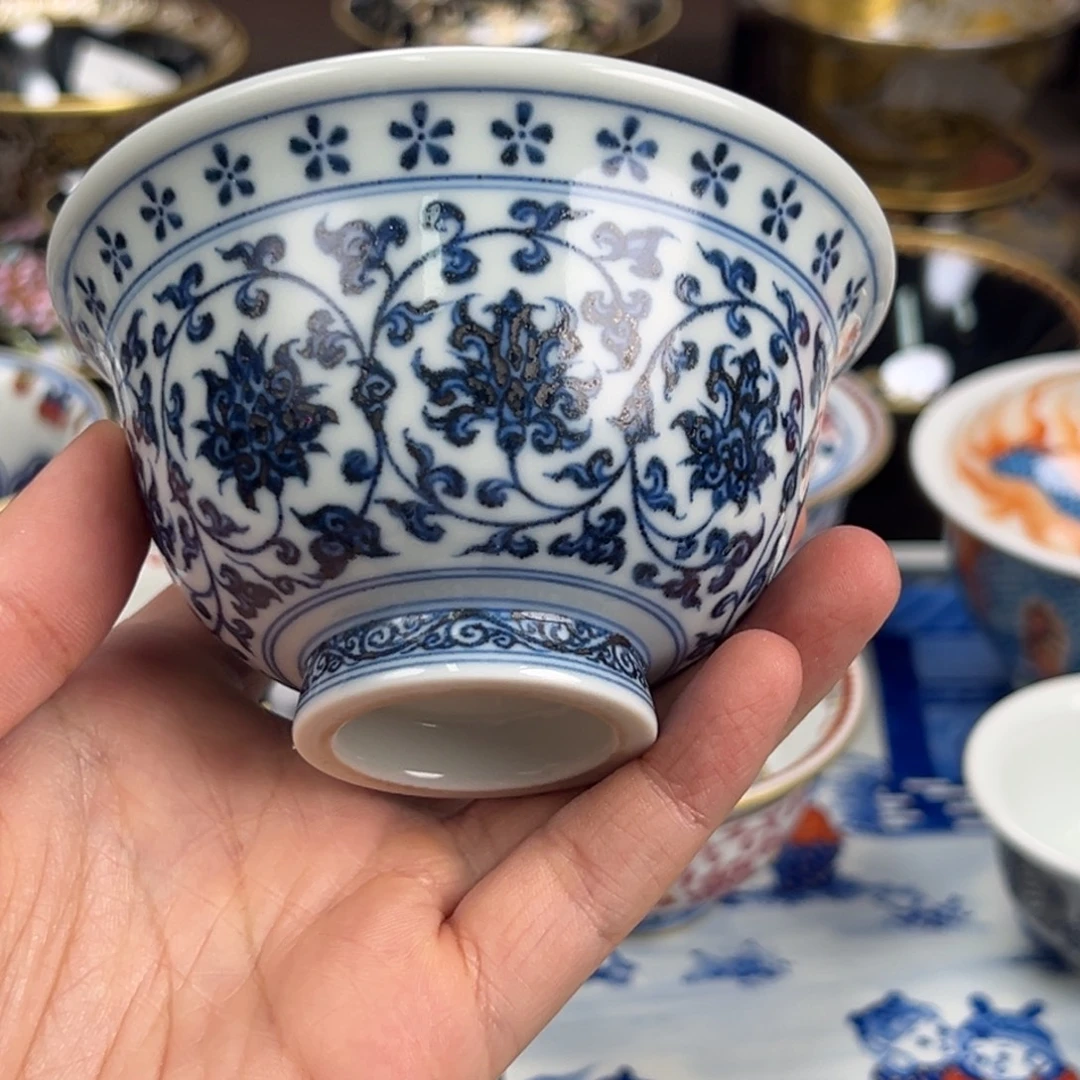 韭***者瓷片景德镇手工手绘陶瓷