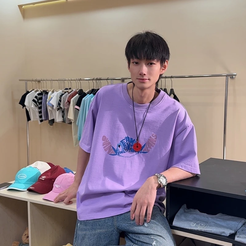 【亲子款】男童短袖T恤2025新款纯色印花T恤BMX25798