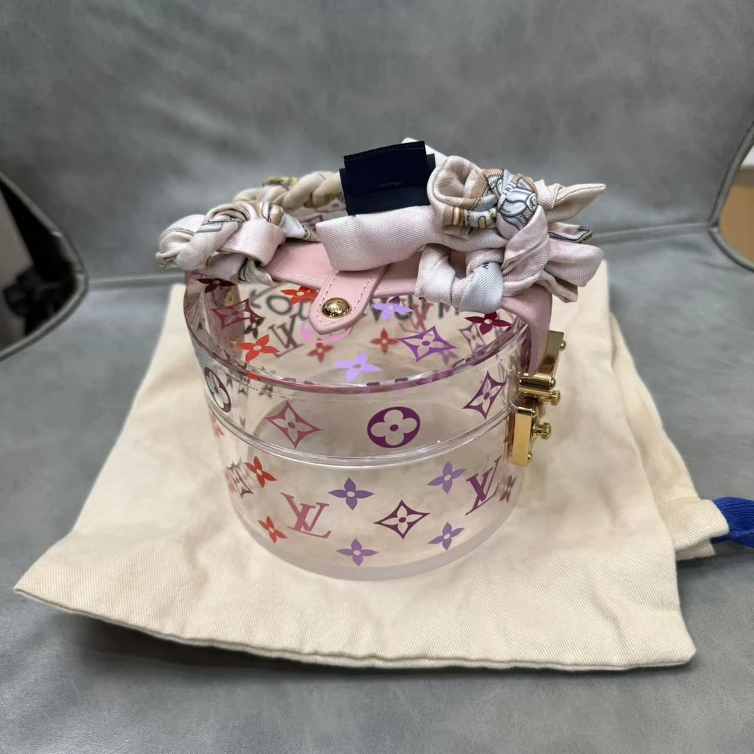 95新 LouisVuitton/路易威登 box scott透明小盒子/DGS 029