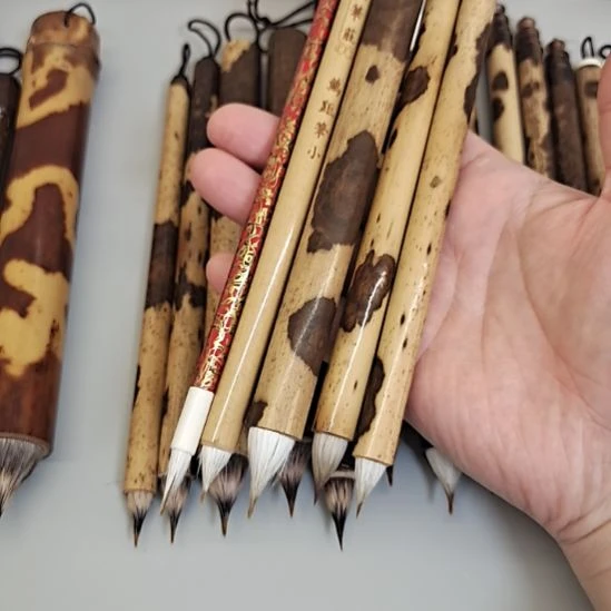狼羊豪缠纸鸡距笔四支小楷笔一支