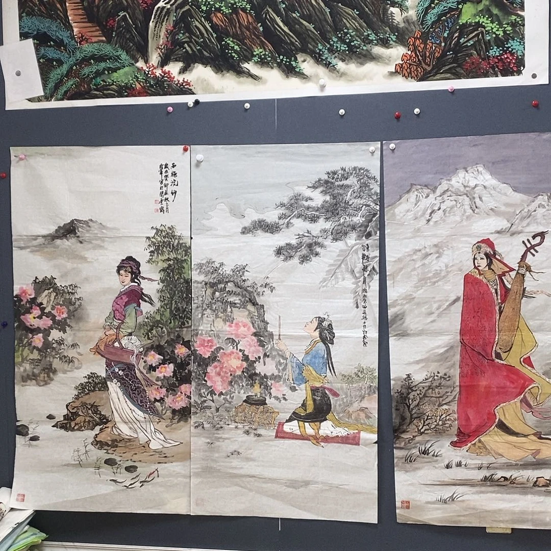 国画李珍军68/138手绘画芯