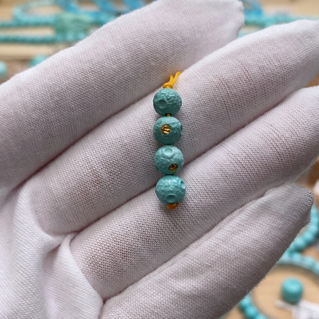 绿松石未镶嵌珠宝奇石6.2mm