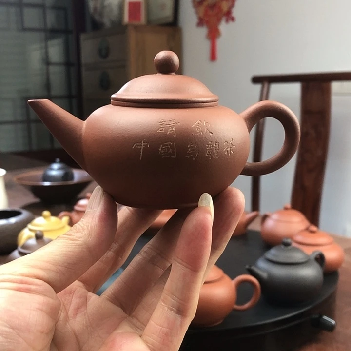 茶壶红泥忠*八杯红泥水平