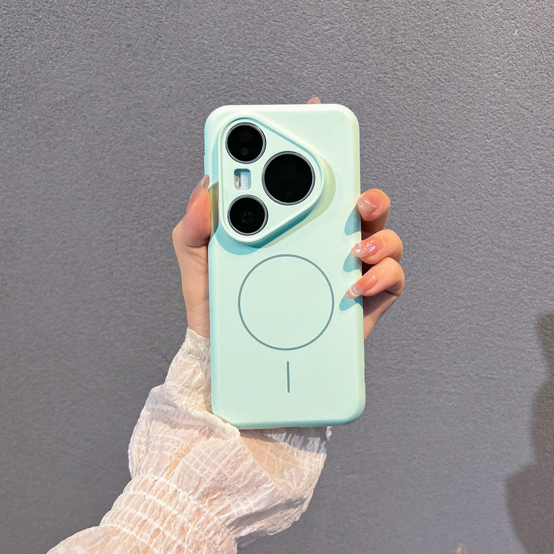 肤感适用华为Pura80液态硅胶磁吸手机壳Mate70pro保护套全包ultra