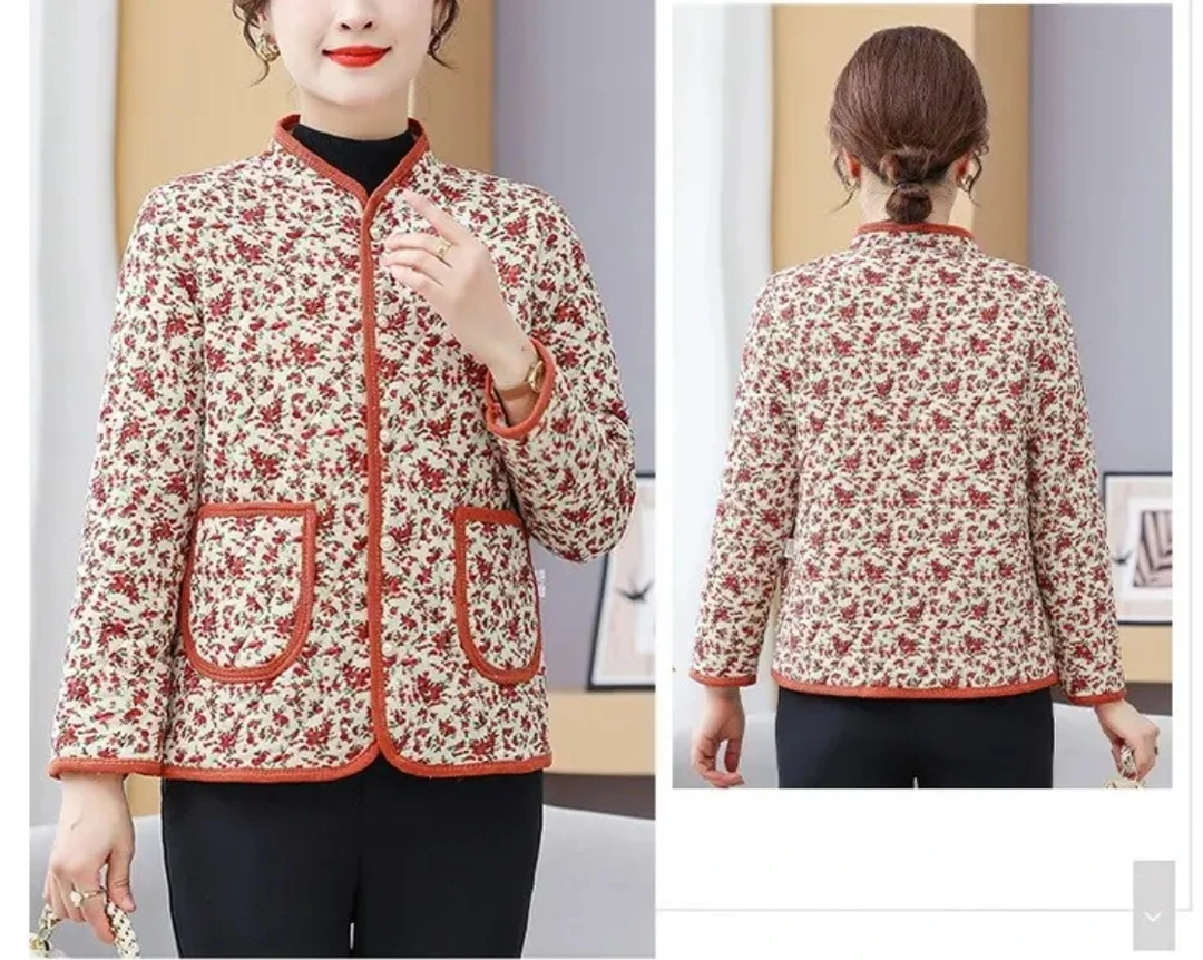 女式加绒碎花小棉袄MJ