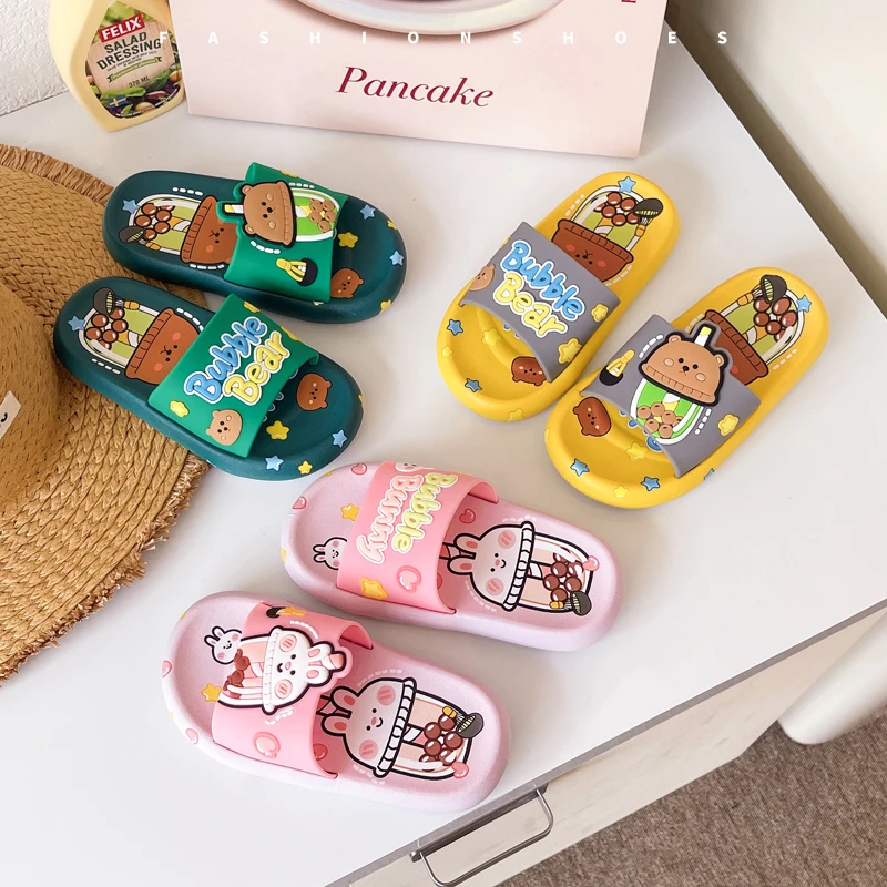 儿童拖鞋戏水防滑拖鞋户外玩水两穿凉鞋卡通风中小童女童拖鞋男童