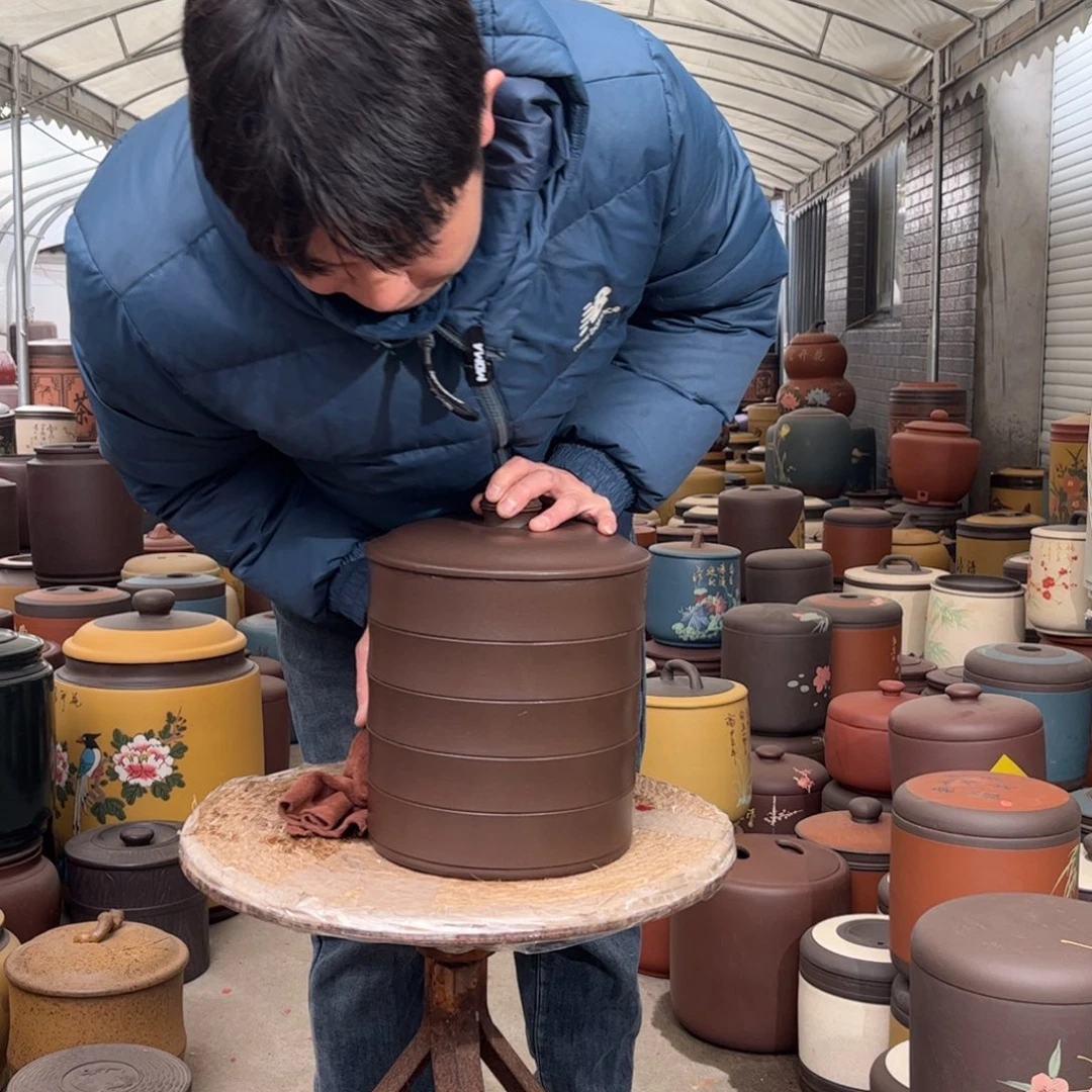 紫砂茶叶罐8 饼茶叶罐