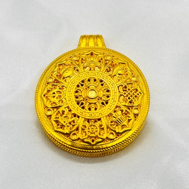 足金饰品/福运金刚杵八宝罗盘/8.03/1C5B1814/Q