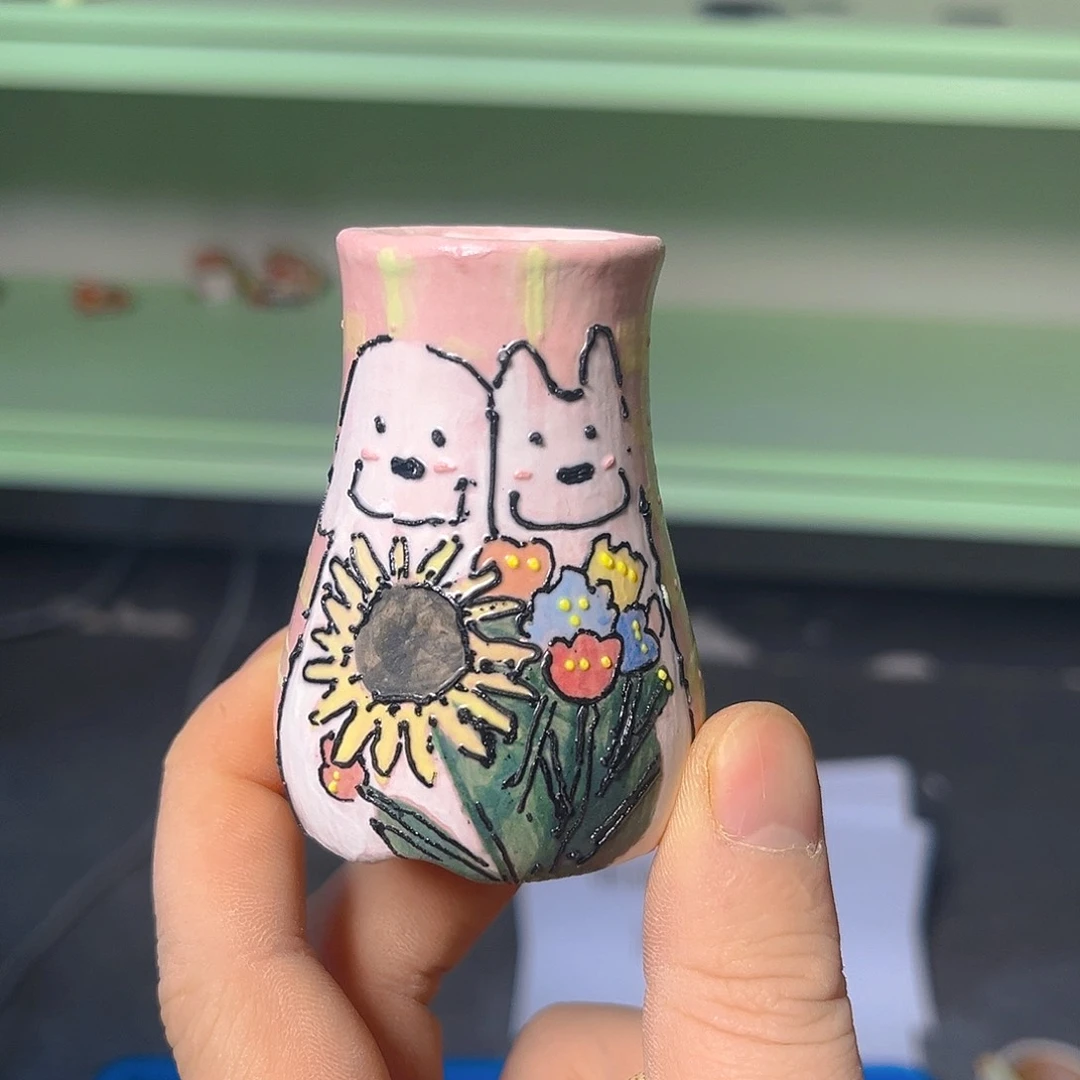 红陶老梧家瑕疵多肉花盆