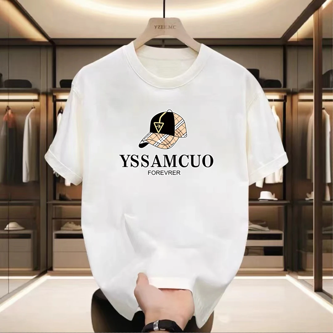 【一折粉丝福利】2025潮流纯棉圆领短袖百搭男女同款情侣款