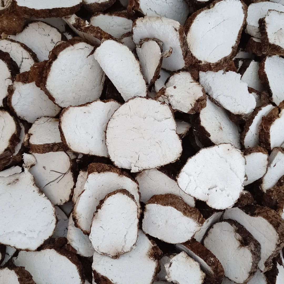 茯苓泡水专用云南深山茯苓带皮茯苓片生切生晒无蒸无煮无添加