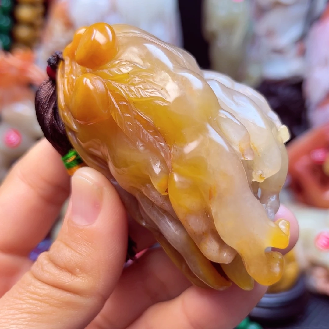寿山石佛手手玩件