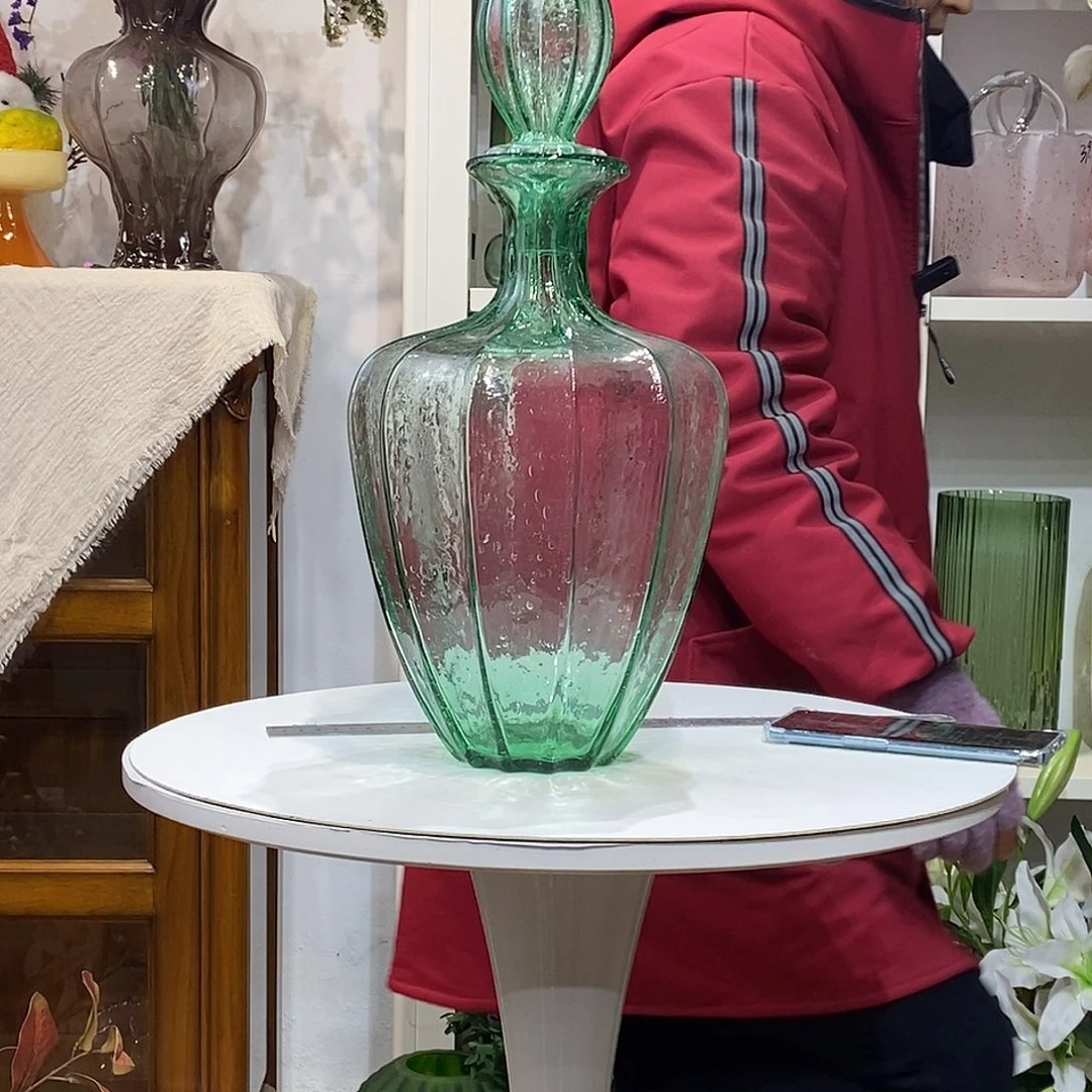 原色 微瑕 带盖子 口3高47