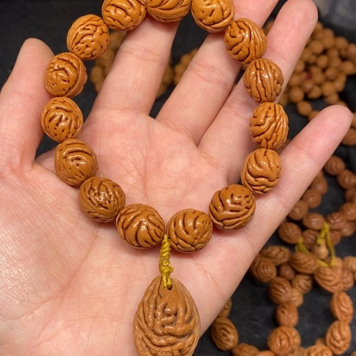 京***全毛桃核野生籽桃枭14精品串