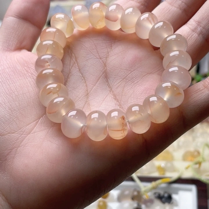 玛瑙/玉髓未镶嵌玛瑙算盘珠