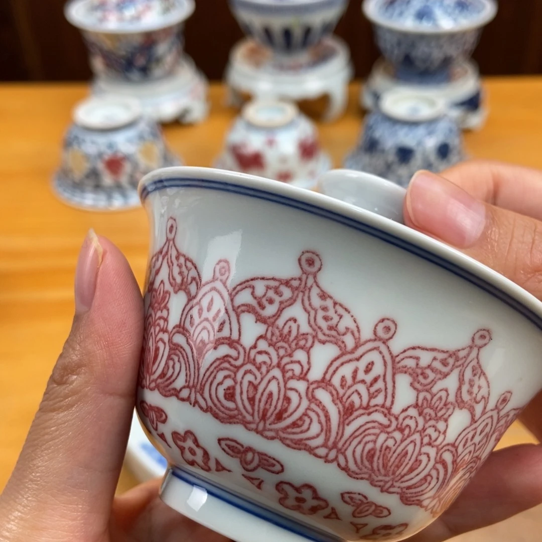 手绘现代茶具非古董