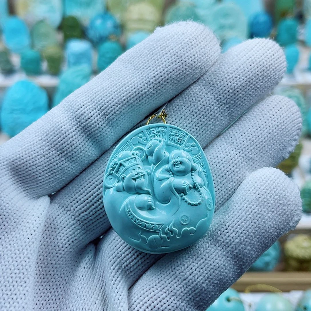 绿松石未镶嵌珠宝奇石