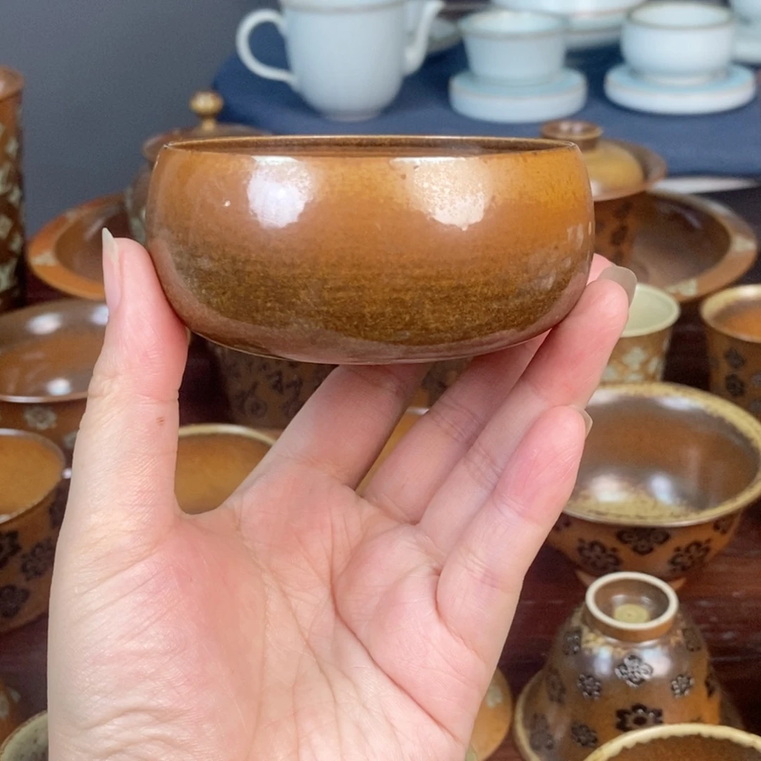 微瑕 朱砂胎草木灰禅定杯 不开片