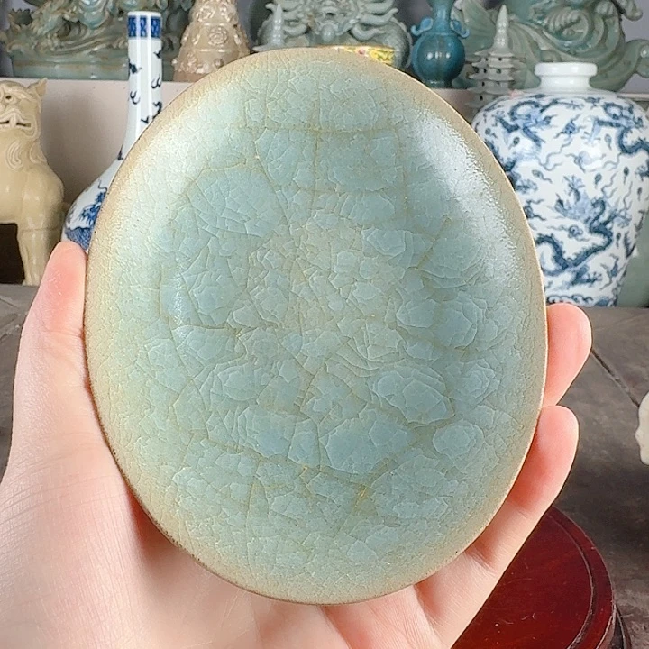 汝窑鸭蛋洗品相完美