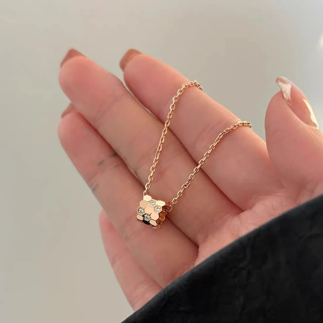 铜合金项链 经典蜂窝百搭项链467