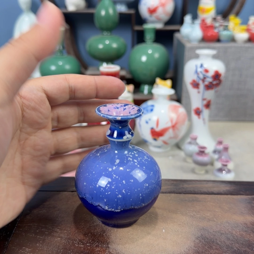 陶瓷手工小花器摆件