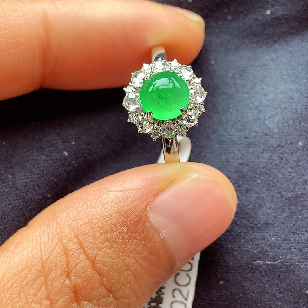 翡翠颈饰18K金镶嵌上新