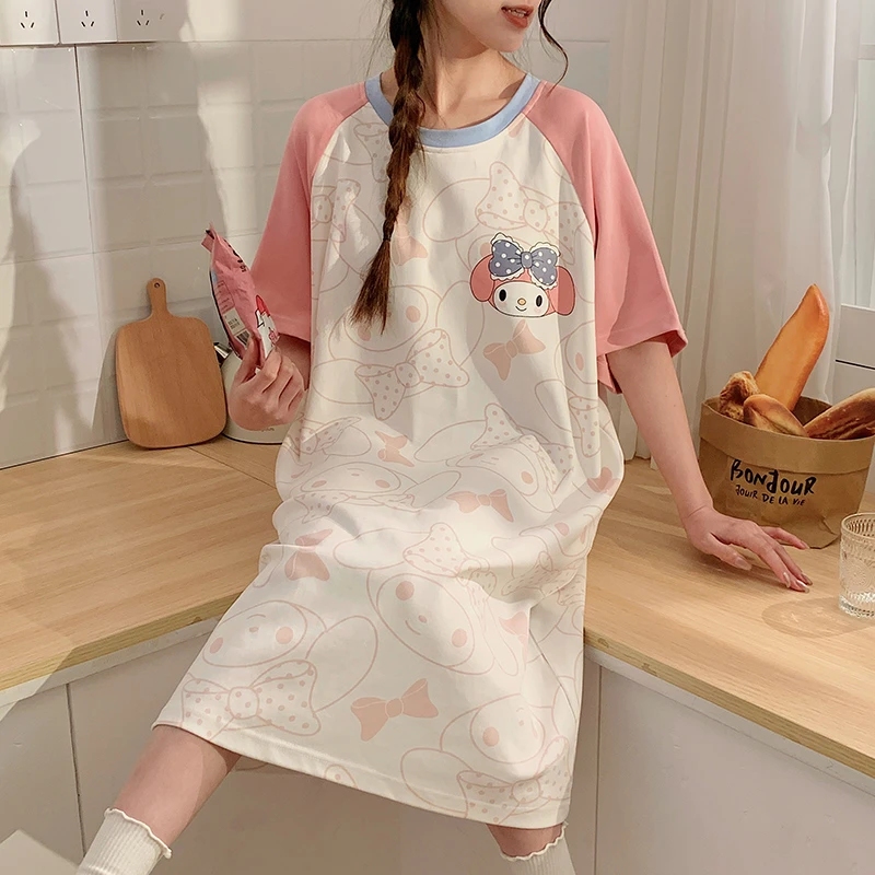 2025款女士睡裙夏款网红爆款可外穿甜美可爱学生睡衣连衣裙小个子