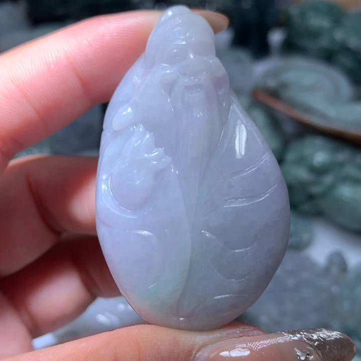 翡翠未镶嵌颈饰保真天然A货翡翠