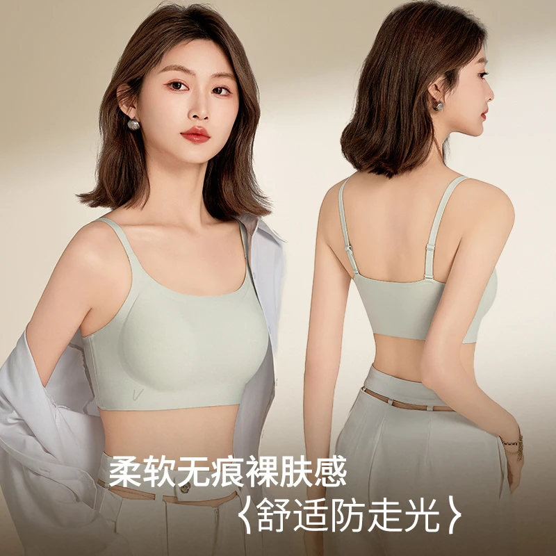 一片式背心款透气无痕聚拢BRA舒适防震美背夏季必备