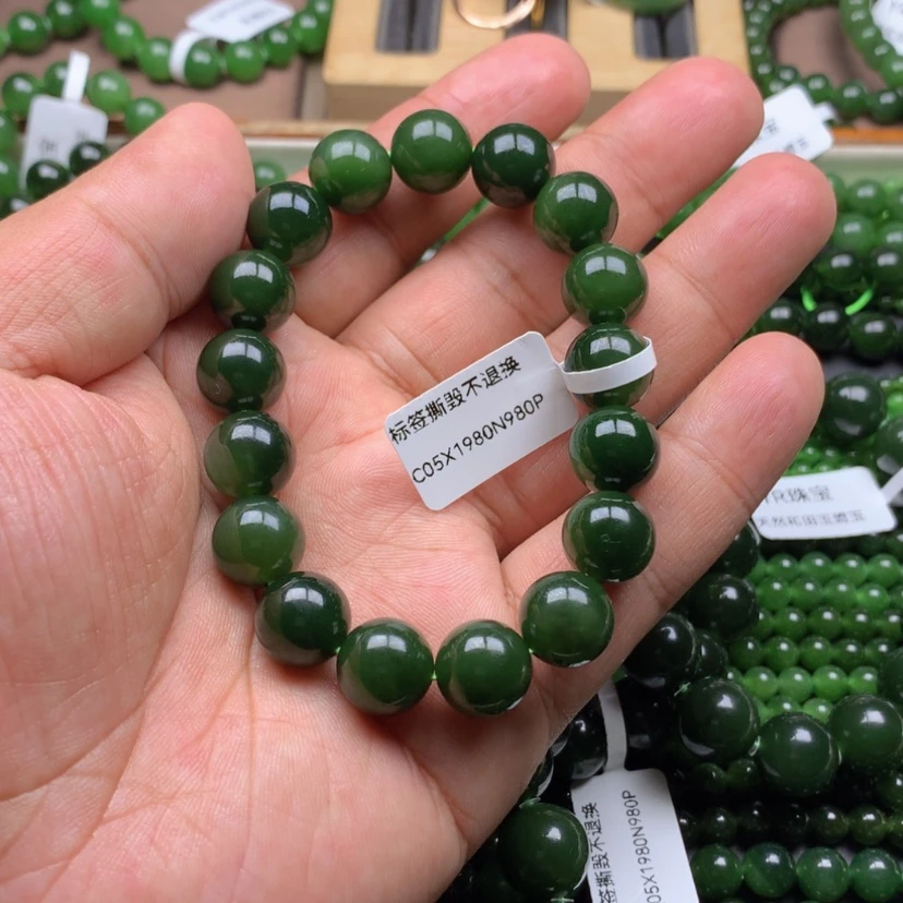 【闪购商品】未镶嵌手串和田玉（碧玉）✨***✨12mm