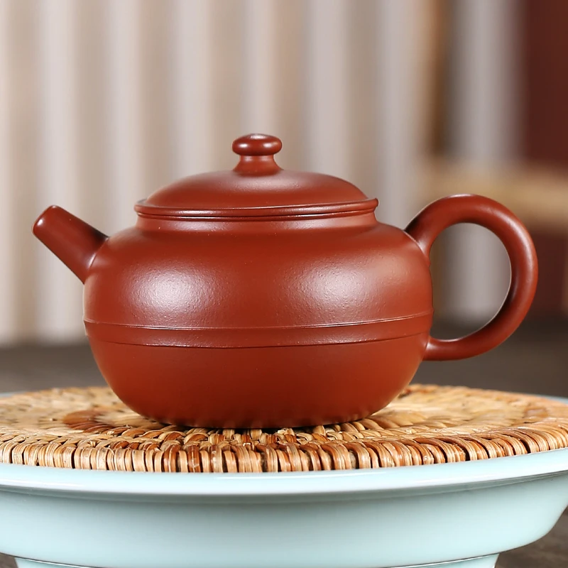 京峰阁宜兴正宗紫砂壶 原矿大红袍惊鸿壶 纯全手工泡茶壶功夫茶具