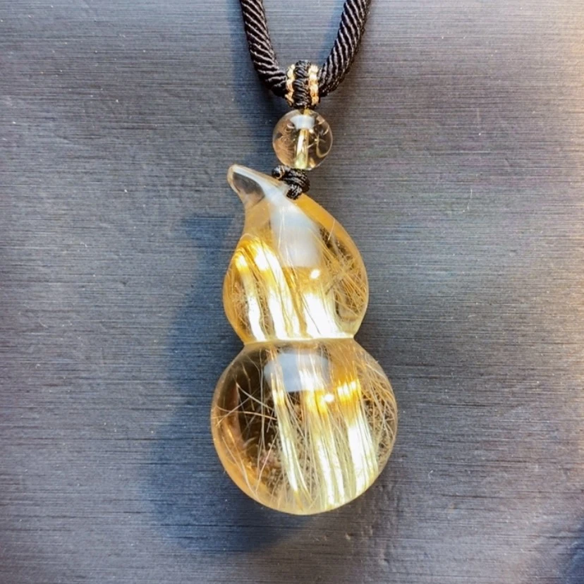 【闪购商品】未镶嵌颈饰发晶天然发晶葫芦吊坠