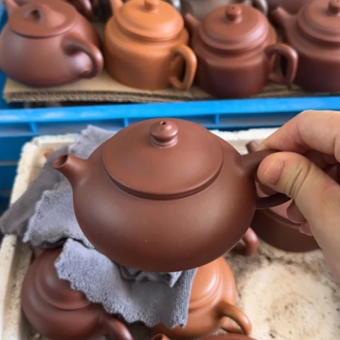茶壶紫砂底槽清料170cc