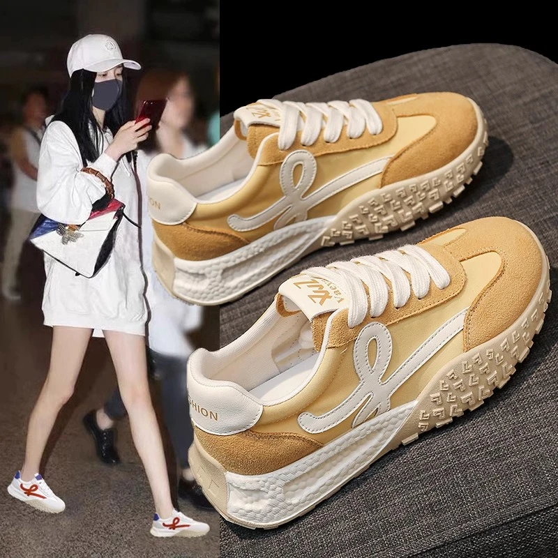 阿甘鞋女2025年春季新款爆款网红时尚休闲潮流百搭厚底增高运动鞋